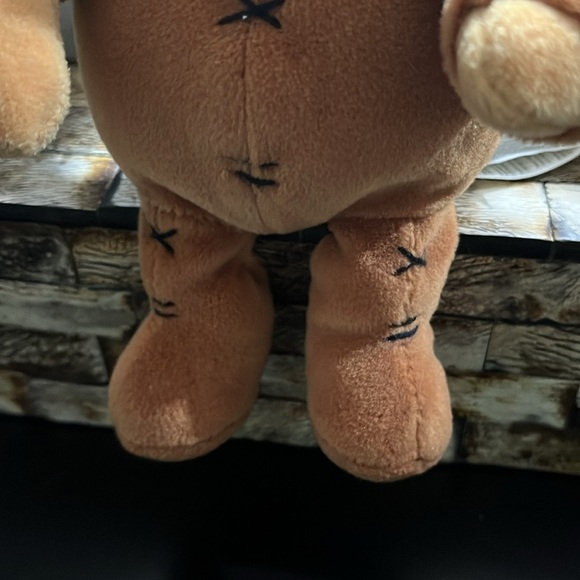 DISNEY Vintage REINDEER POOH Beanie Plush Winnie the Pooh 9" Patch Pocket 1999 - Picture 4 of 12